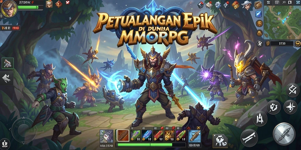 Tampilan gameplay menakjubkan di dunia MMORPG 2739.