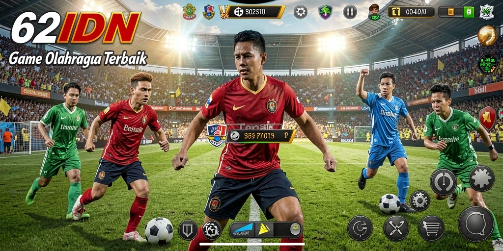 Tampilan gameplay seru di 62IDN dengan fitur olahraga menarik.