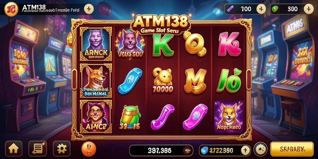 Screenshot utama ATM138 menampilkan gameplay Slot yang menarik.