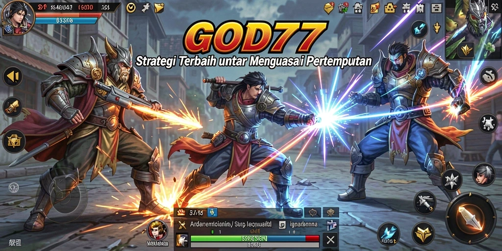 Screenshot gameplay <strong>GOD77</strong> yang menunjukkan taktik pertempuran yang mendebarkan.