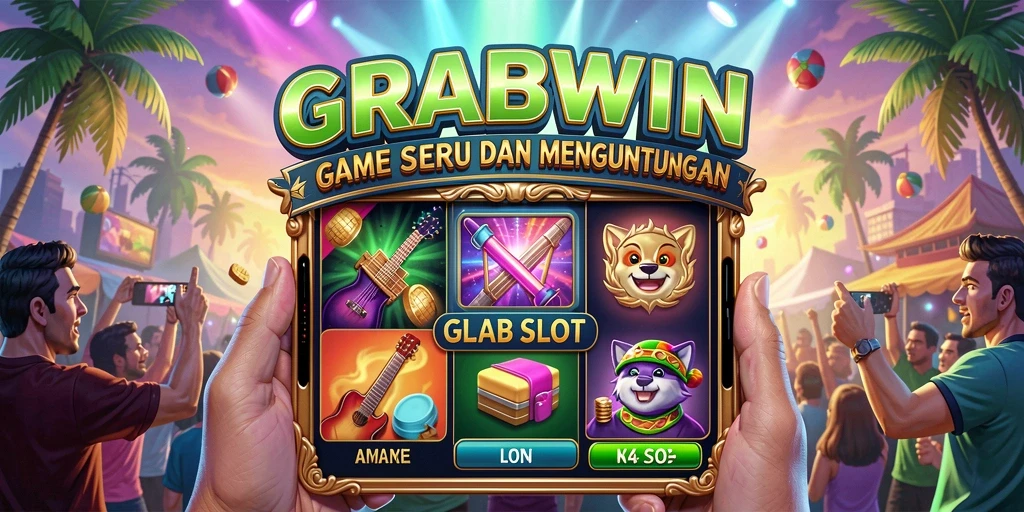 Tampilan gameplay yang mengasyikkan dari GRABWIN dengan berbagai tema slot.