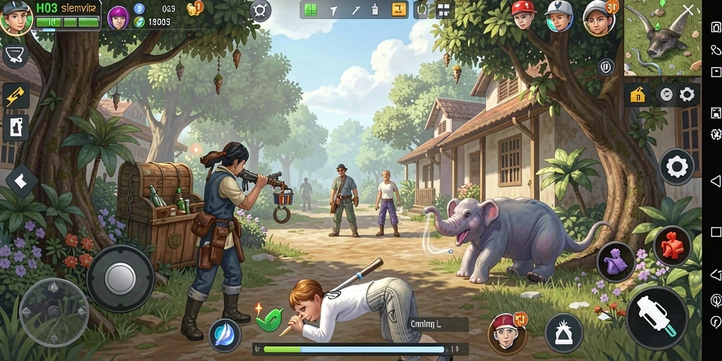 Screenshot H03 menampilkan gameplay simulasi yang seru.