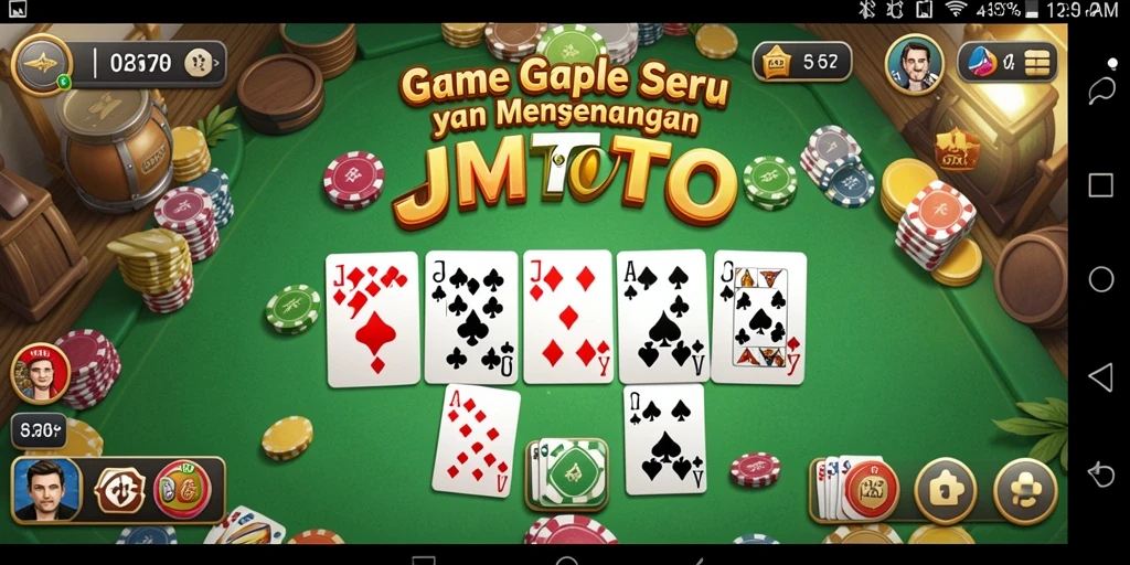 Tampilan menarik dari gameplay Gaple JMTOTO yang seru.