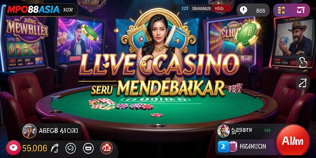 Tangkapan layar gameplay Live Casino MPO88ASIA yang mendebarkan.