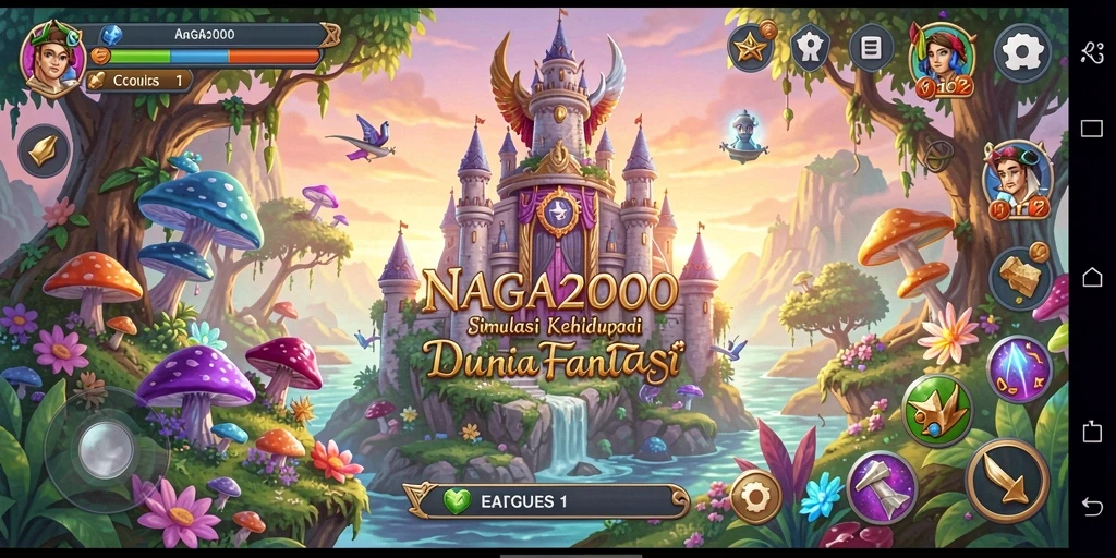 Tampilan gameplay NAGA2000 yang memukau dan imersif.