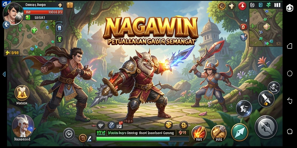 Gameplay seru di dunia fantasi NAGAWIN yang menawan.