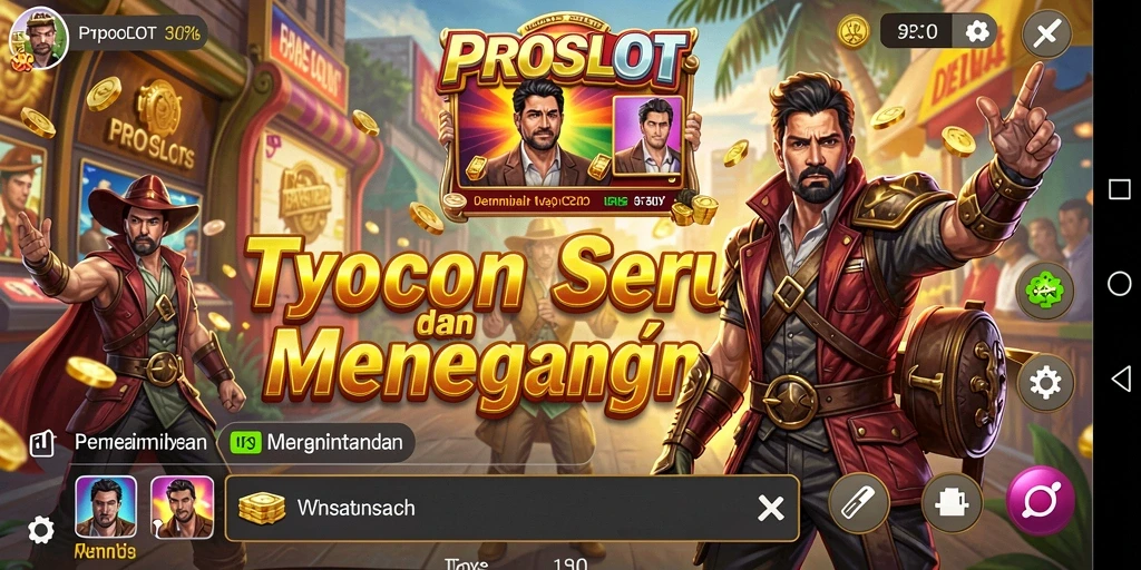 Tampilan gameplay Tycoon yang menegangkan dan interaktif.