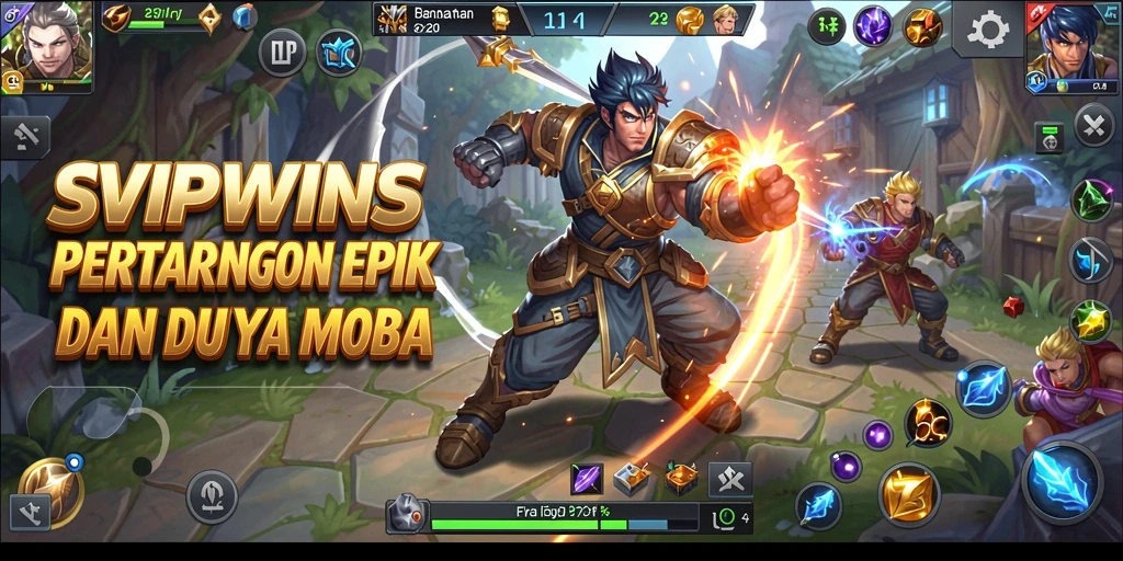 Tampilan aksi intens dan strategi tim dalam <strong>SVIPWINS</strong>.