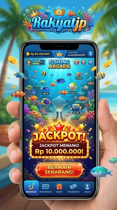 Halaman detail aplikasi rakyatjp menampilkan informasi lengkap dan ulasan pengguna.
